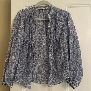 Blue floral lightweight blouse from “other stories”